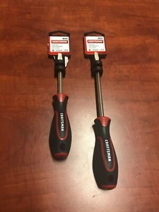 Menge 2 Neu Genius Craftsman Schlitzschraubendreher 1/4"x 4 Zoll x6 Zoll - Bild 1 von 8