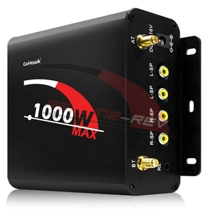 Refurb 4 Channel AMP Bluetooth Motorcycle ATV UTV Audio Radio Amplifier System - Foto 1 di 5