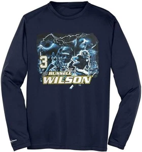 NFLPA Official Russell Wilson Football Unisex Shirt - Long Sleeve - Picture 1 of 1