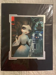 Jasmine Becket-Griffith Princess Leia & R2-D2 Print DISNEY/STAR WARS; NEW 14x18 - Picture 1 of 3