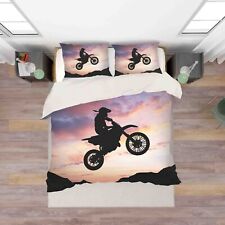 3D Motorbike Sunset Quilt Cover Set Bedding Sets Pillowcases 30