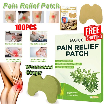 BEDEE 100stk Knee Pain Relief Patch Kniegelenk Schmerzlinderung Knie Patch Pflaster DE