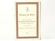 1926 Trooping the Colour 2nd Bn. West Yorkshire Regiment Armistice Day Programme