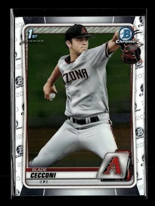 SLADE CECCONI ⚾ 2020 Bowman Chrome Draft #BD-85 Arizona Diamondbacks - Bild 1 von 2