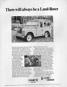 Pubblicità Land Rover Serie IIA 1969 "Ci sarà sempre..." Stampa originale - Foto 1 di 1