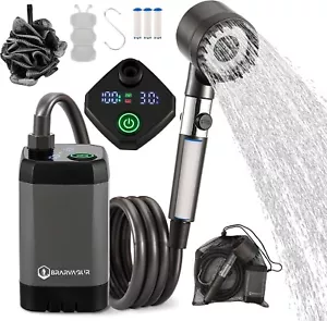 Upgrade Portable Camping Shower, 6000mAh Rechargeable Electric Shower Pump wi... - Picture 1 of 6