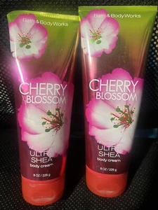 Bath & Body Works 2 X CHERRY BLOSSOM 8 Oz. ULTRA SHEA Body Creams VERY RARE!! - Picture 1 of 1