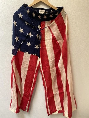 Pantalones Ralph Lauren Denim & Supply Bandera Americana Elástica Corbata Cintura Mediana Foto 1 de 4