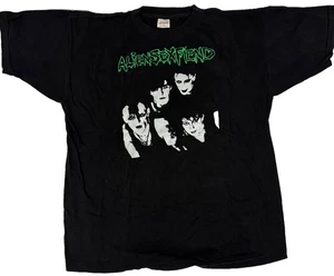 Vintage 90s Alien Sex Fiend Im not mad tee shirt RARE GRAIL goth Large - Picture 1 of 4
