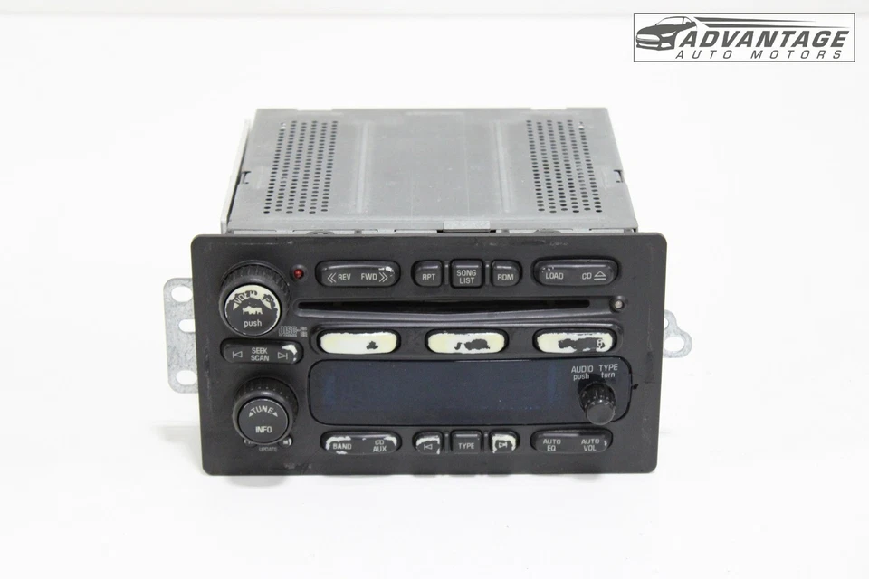 2003-2005 HUMMER H2 TABLERO AM FM RADIO RECEPTOR REPRODUCTOR DE CD MÓDULO UNIDAD OEM Foto 1 de 4