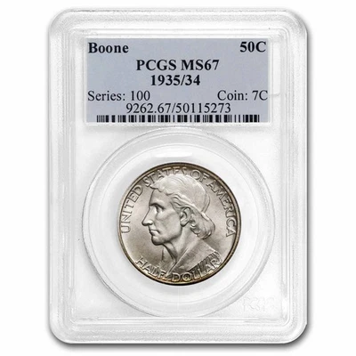 1935/34 Boone Half Dollar MS-67 PCGS - Image 1 of 4