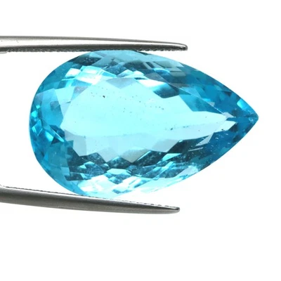 55,86 CT. VVS Topacio Azul Suizo Pera Brasil 17 x 26 mm. Foto 1 de 4