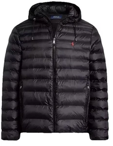 NWT POLO RALPH LAUREN Performance Black B&T Packable Hooded Bomber Jacket LT - Picture 1 of 9