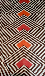 RARE Vintage Peter Condu By Martex MCM Full Size Flat Sheet - Picture 1 of 5