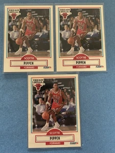 1990-1991 Fleer #30 Scottie Pippen Lot x3 Chicago Bulls Nice - Bild 1 von 1