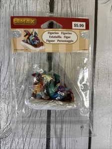 LEMAX Village Collections Accessory Sleighing Trio Figurine 2014 #42286. NEW - Picture 1 of 5