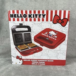 Hello Kitty Two Grilled Cheese Sandwich Maker Red Press 2022 by Uncanny Brands - Picture 1 of 6