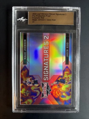 Leaf Vibrance Vibrant Signatures 2 2022 - Prueba de preproducción Magic J Kidd 1/1 Foto 1 de 3