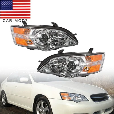 2006-2007 Subaru Legacy Outback Halogen Headlight Set Left & Right Pair Foto 1 de 4