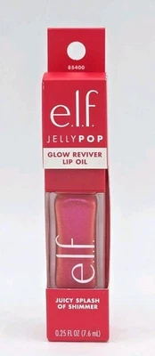e.l.f. Aceite Labial Jelly Pop Glow Reviver Edición Limitada Nutritivo Rosa Caliente  Foto 1 de 3