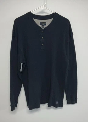 Толстовка мужская Dockers на пуговицах 1/4 большая синяя.   10591 - Изображение 1 из 3