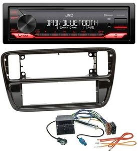JVC DAB MP3 Bluetooth USB Autoradio für VW Up AA AAN 2011-2016 piano black - Bild 1 von 7