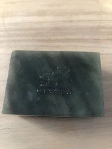 Vintage Nephrite Jade Match Box, 1940s. New Close-Out Reduction Price - Picture 1 of 7