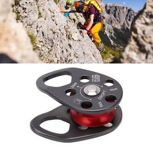 20KN Rock Climbing Pulley Aluminum Alloy Heavy Duty Single Fixed Swing Pulley - Picture 1 of 12
