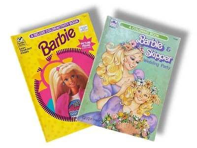 Vintage Barbie Golden Coloring Books Barbie & Skipper  - Image 1 of 4