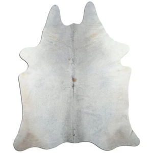 Tapis Livorio Premium en peau de vache - gris - grey - fourrure de bœuf fourrure véritable - Photo 1/11