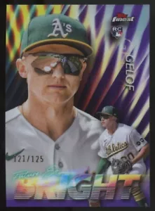 2024 Topps Finest Future So Bright Rookie Purple /125 Zack Gelof RC #FSB-13 - Picture 1 of 2