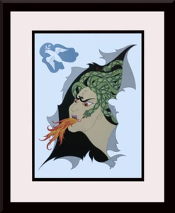 ERTE - 'The Seven Deadly Sins: Anger' Custom Framed Original Book Print - Picture 1 of 2