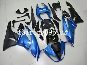 N03 Blue Black ABS Plastic Injection Bodywork Fairing Kit Fit for ZX6R 2009-2012 - Picture 1 of 6