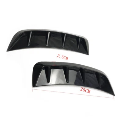 Hood Side Vent Cover Sticker Car Front Fender Blade Moulding Trim Glossy Black - Image 1 of 4
