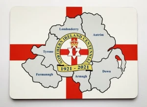 Northern Ireland Centennial Large Size Placemat 1921-2021 - Picture 1 of 2