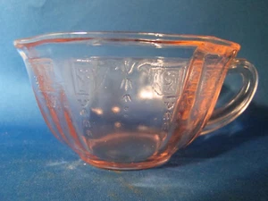 Depression Glas Tasse(n) Prinzessin rosa Muster Anchor Hocking NEUWERTIG @9B - Bild 1 von 6