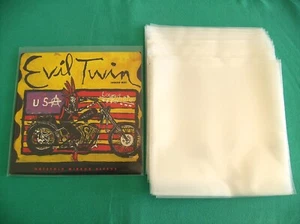 100 x 7" SINGLES Vinyl Records Outer SLEEVES Heavy Duty FREE Worldwide Shipping - Picture 1 of 4
