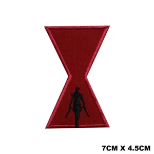 Parche bordado de hierro/costura de parche de película de superhéroes Black Widow lote - Imagen 1 de 1