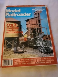 1981 January Model Railroader magazine On3 modular model railroading (CP279) - Picture 1 of 3