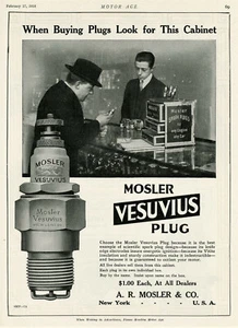 Original A.R.Mosler Vesuv Zündkerze Ad. 1916 Suchen Sie nach dieser Vitrine - Bild 1 von 1