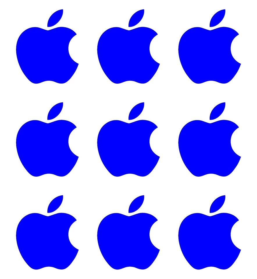 Pequeño logotipo de Apple calcomanías de vinilo teléfono computadora portátil pequeñas pegatinas Apple conjunto de 9 Foto 1 de 1