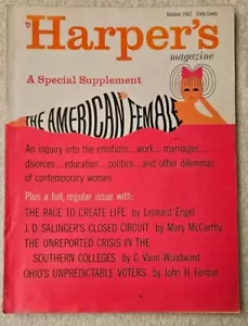 Harper's Magazine October 1962 Growing Up Female - Picture 1 of 6