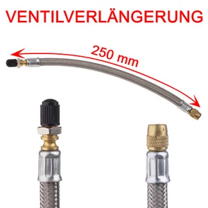 Ventilverlängerung Flexible Stahlflex 250 mm Ventil Verlängerung Autoventile - Bild 1 von 6