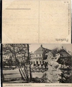 63845,München Ausstellungspark Restaurant mit Gastgarten 1907 - Picture 1 of 1