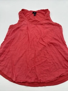 Gap Tank Top Women Medium Orange Solid Halter ..#16658 - Picture 1 of 6