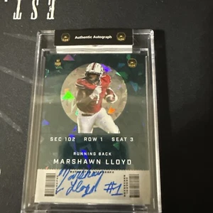 2022 Super Glow Ticket Auto Green Crystals Marshawn Lloyd #ML-5 Auto - Bild 1 von 2