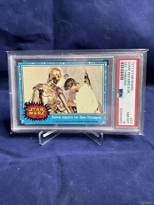1977 Topps Star Wars #27 Some repairs for See-Threepio  PSA 8  NM-MT CARD A+++ - Image 1 of 4