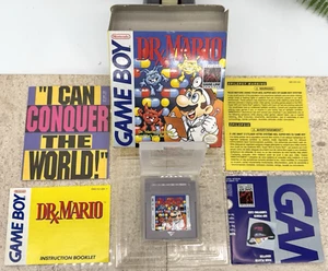 Dr. Mario Nintendo Game Boy GB Complete CIB w/ Box Manual & Inserts Tested Clean - Picture 1 of 12