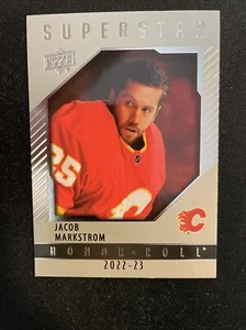 22-23 UD Series 1 Hockey Superstar Honor Roll HR-43 Jacob Markstrom - Picture 1 of 2