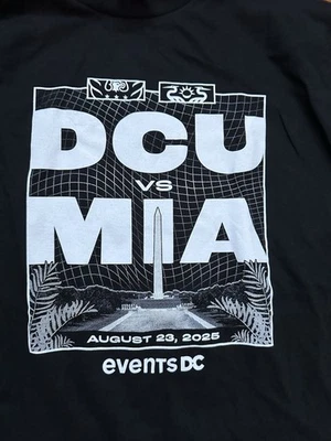 DC Vs Miami Soccer Shirt Fan Giveaway 8.23.25 DC United Size L - Image 1 of 3